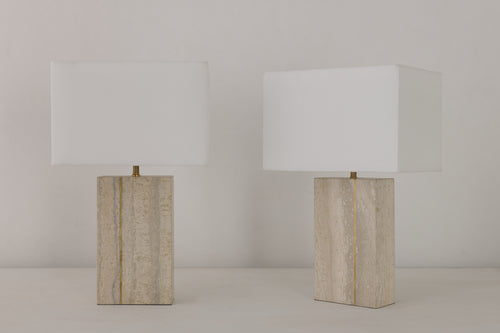 PAIR OF PIATRA ALBA LAMPS BY HOMEWORK COLLECTIVE, SHORT